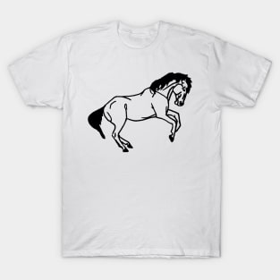 rearing horse outline T-Shirt